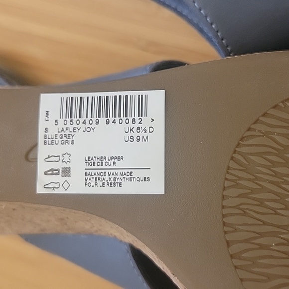 Clark's Lafley Joy Leather Cork Wedge Size 9 - Picture 8 of 9